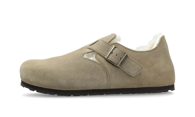 Birkenstock London Shearling Suede Leather “Taupe” – 1028235 | 1028235