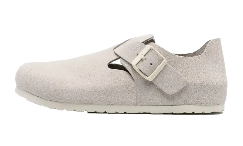 Birkenstock London Suede Leather “Antique White” | 1024573