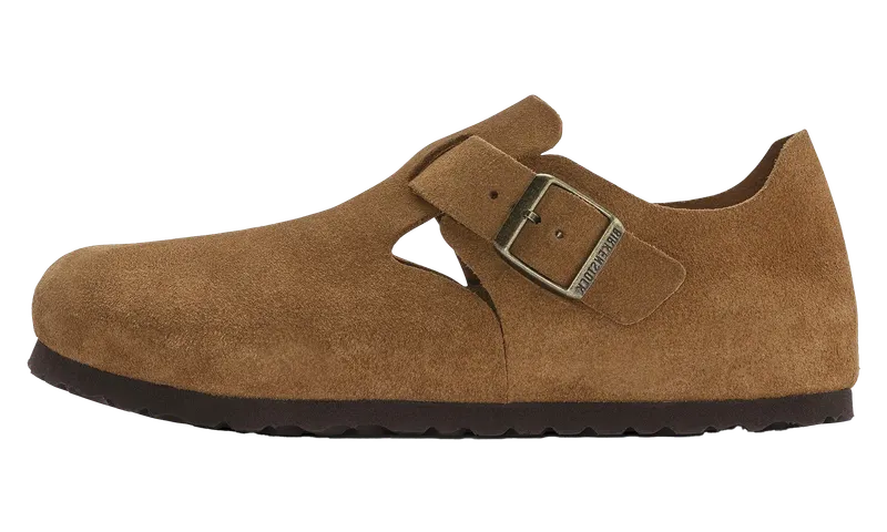 Birkenstock London Suede Leather “Mink – Narrow Fit” | 1023650