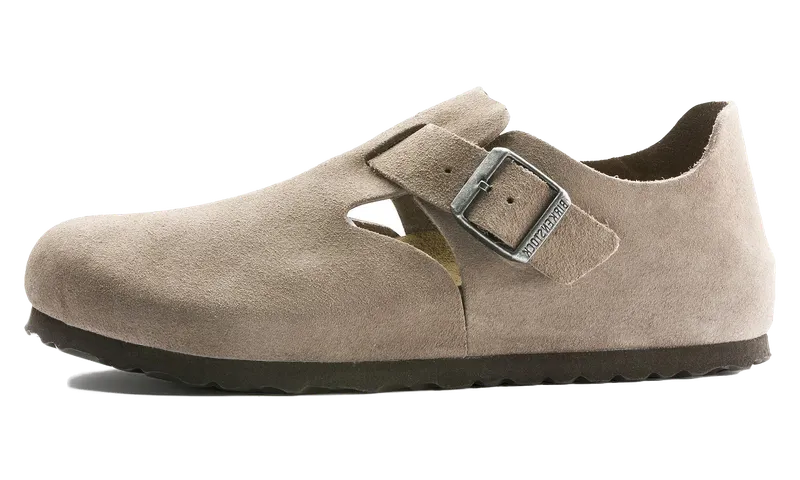 Birkenstock London Suede Leather “Taupe – Narrow Fit” | 1010504