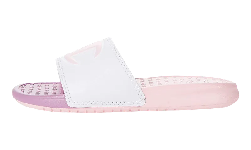 Champion Super Slides Mega Script PS “White / Pink / Multicolor” | CP101183P