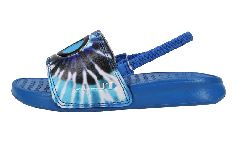 Champion Super Slides Tie Dye TD “Blue / Black / Multicolor” | CP101194T