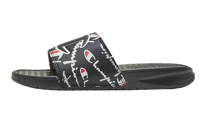 Champion Super Slides Warped PS “Black / Red / White” | CP101088P