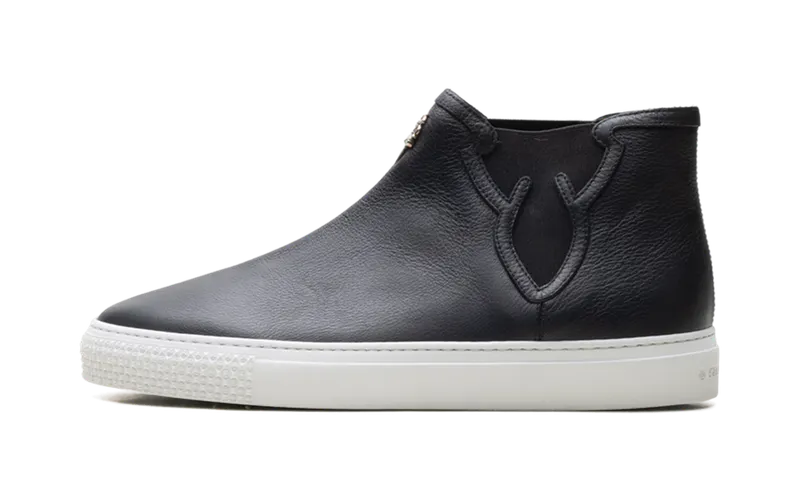 Chrome Hearts Leather High Top Trainers “Black” | CHRM1173