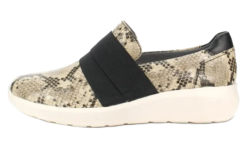 Clarks Kayleigh Slip-On “River Taupe Snake” | 26155201