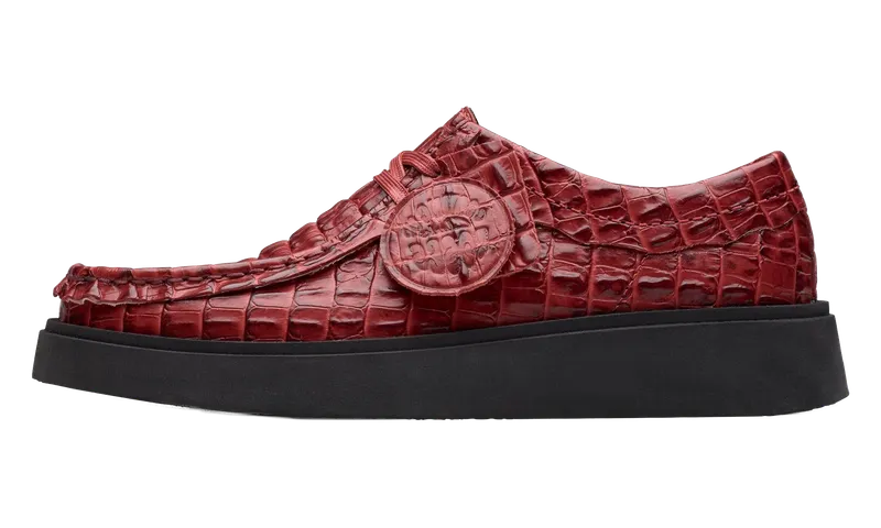 Clarks Martine Rose Torview “Burgundy Croc” | 26183330