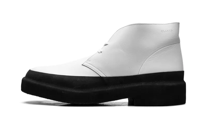Clarks Originals Desert Galosh “White Leather” | 26156082