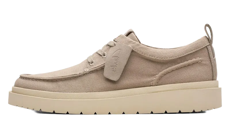 Clarks Polden Moc “Grey Canvas” | 26180867