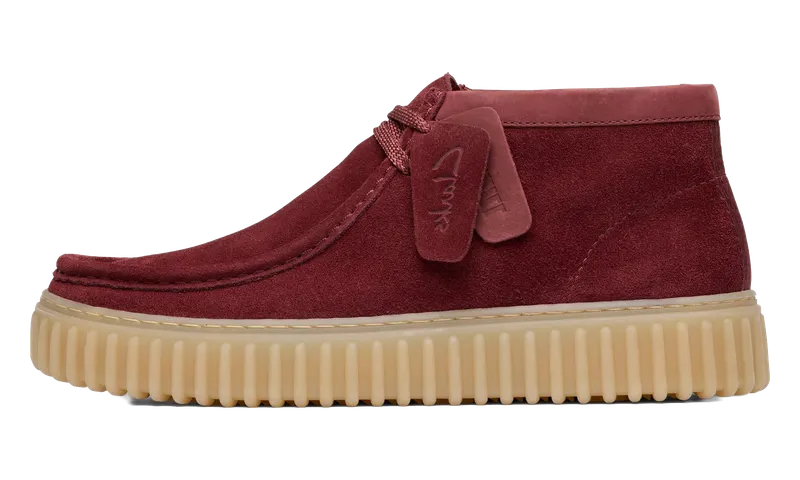 Clarks Torhill Hi “Wine Suede” | 26183423