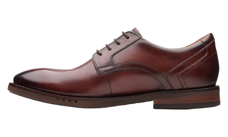 Clarks Un Hugh Lace “Brown Leather” | 26168323