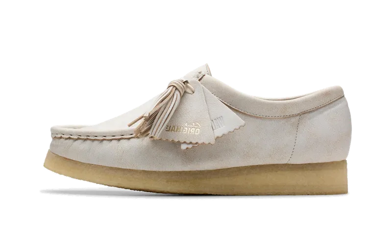 Clarks WALLABEE “White Leather” | 26181115