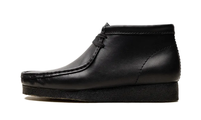 Clarks Originals Wallabee Boot Black Leather | 26155512