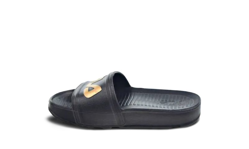 Fila Sleek LT Slide GS “Black-Metallic Gold” | 3SM00001-040