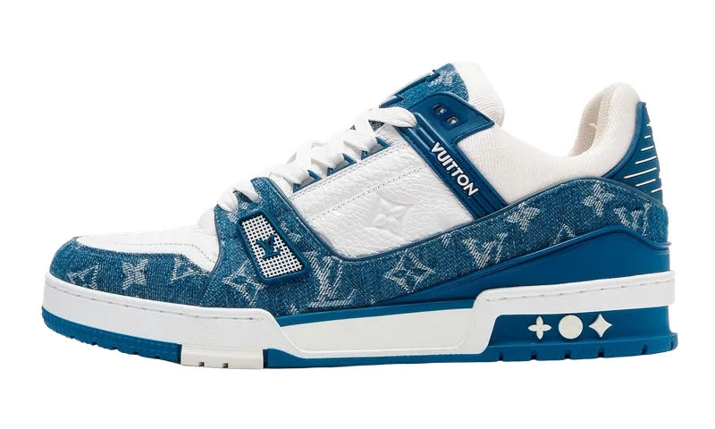 Louis Vuitton LV Trainer Low “Monogram Denim White Blue” | 1A9JGU