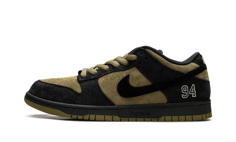 Nike SB Dunk Low “Supreme – Camper Green” “Camper Green / Camper Green-black” | HQ8487-300