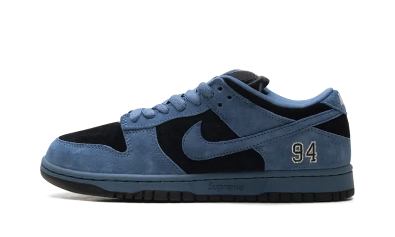 Nike SB Dunk Low “Supreme – White” “Ocean Fog / Ocean Fog-black” | HQ8487-400