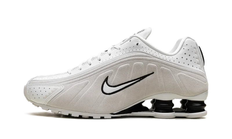 Nike Shox R4 “White Black Suede” | HQ7739-100