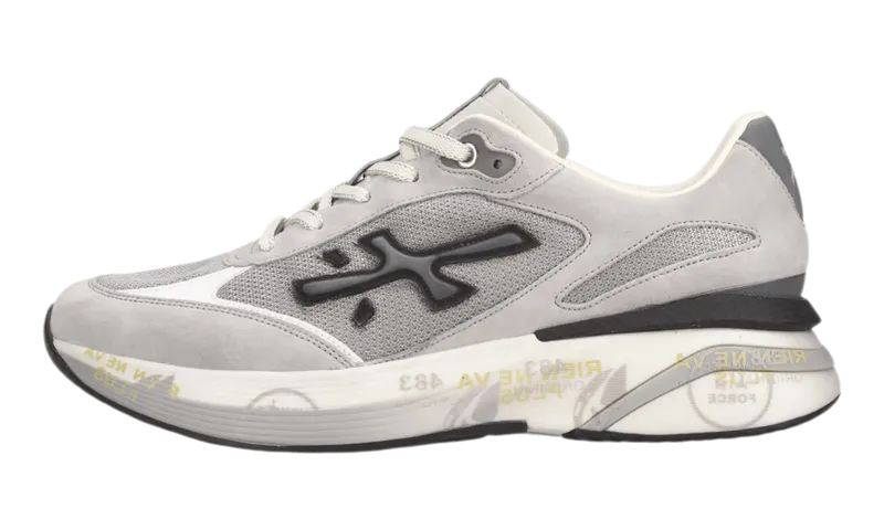 Premiata Moerun Italian Premium Sneakers “White/Grey” | MOERUN-7304