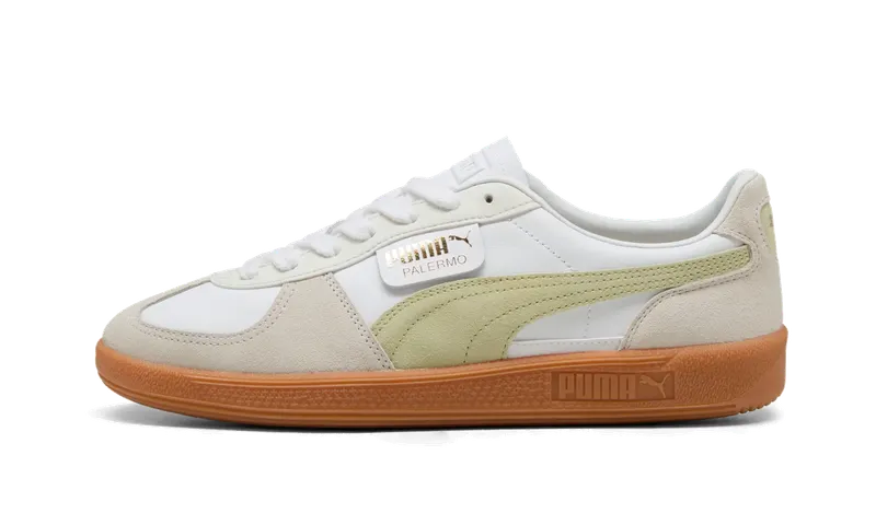 Puma PALERMO Leather “Vapor Gray Pistachio Green” | 396464-18