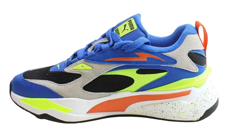Puma RS-FA GS “BLACK/NASTURTIUMVICTORIA-BLUE” | 389997-01