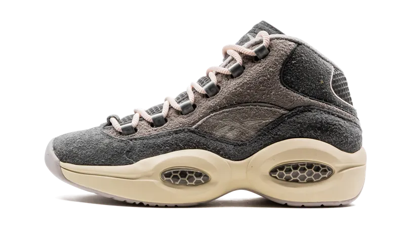 Reebok Question Mid Grey Suede Grey/Steel-Chalk White “Grey/Grey/Steel/Chalk White” | FW0875