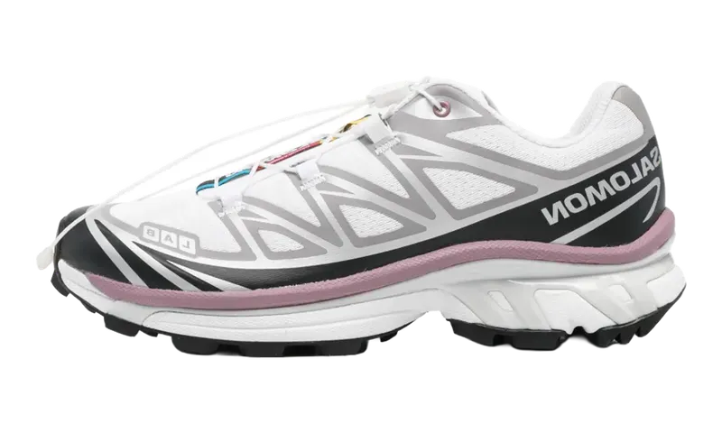 Salomon XT-6 “White Black Dusky Orchid” | L49209-600