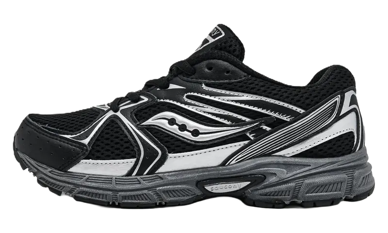 Saucony Ride Millenium GS “Black Metallic Silver” | SYF25BB2