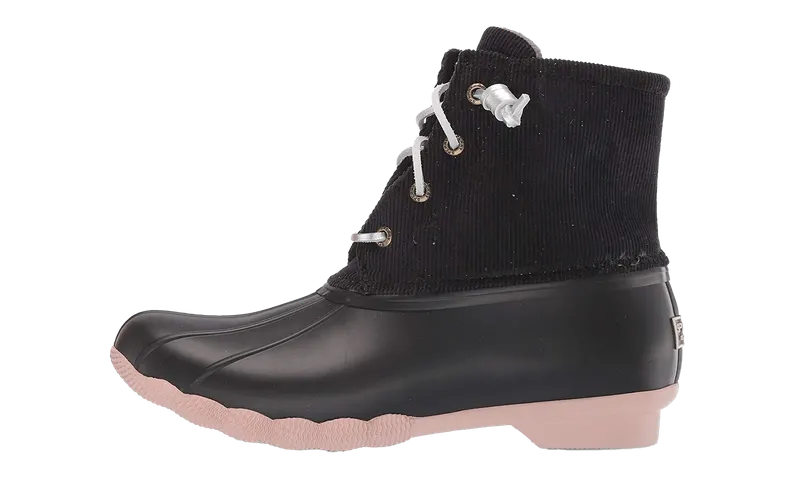 Sperry SALTATER CORDUROY “BLACK/ROSE” | STS85323
