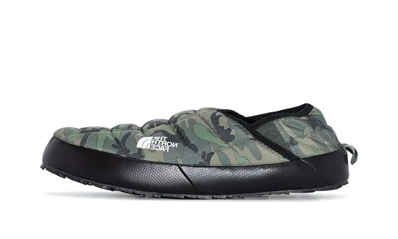 The North Face Thermoball Traction Mules V “Thyme Brushwood Camo Print / Thyme” | NF0A3UZN33U