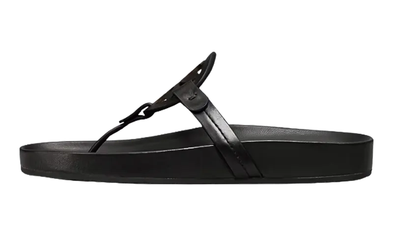 Tory Burch Miller Cloud Sandal “Perfect Black” | 81032-004