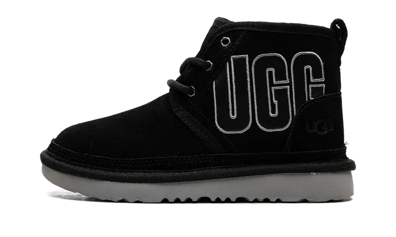 Ugg Neumel Graphic Outline PS “BLACK/GREY” | 1130787K-BLK