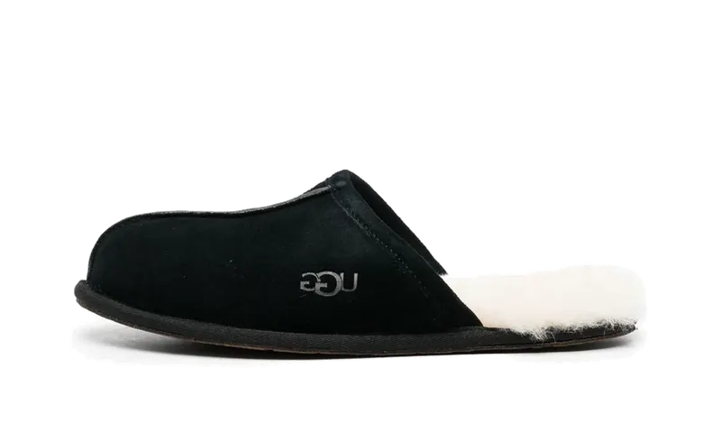 Ugg Scuff Slipper Fleece Lined “Black” | 1101111-BLK