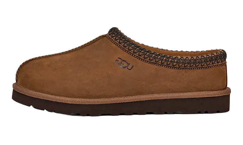 Ugg Tasman II Nubuck Slipper “Dark Chestnut” | 1175070-DKC