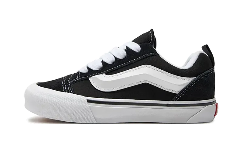 Vans Knu Skool PS “Black White” “Black / True White” | VN000CYU6BT1