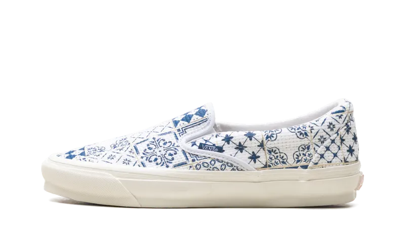 Vans OG Classic Slip-On LX “KITH – Azulejo Tile” | VN0A32QNWHT