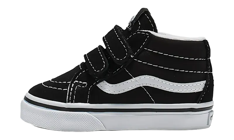 Vans Baby Black & White Sk8-Mid Reissue V Sneakers “Black/White” | VN00018W6BT1
