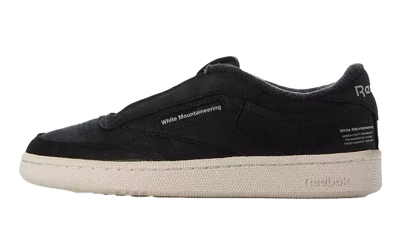 White Mountaineering × Reebok Club C 85 “Black Chalk” | 100218-233