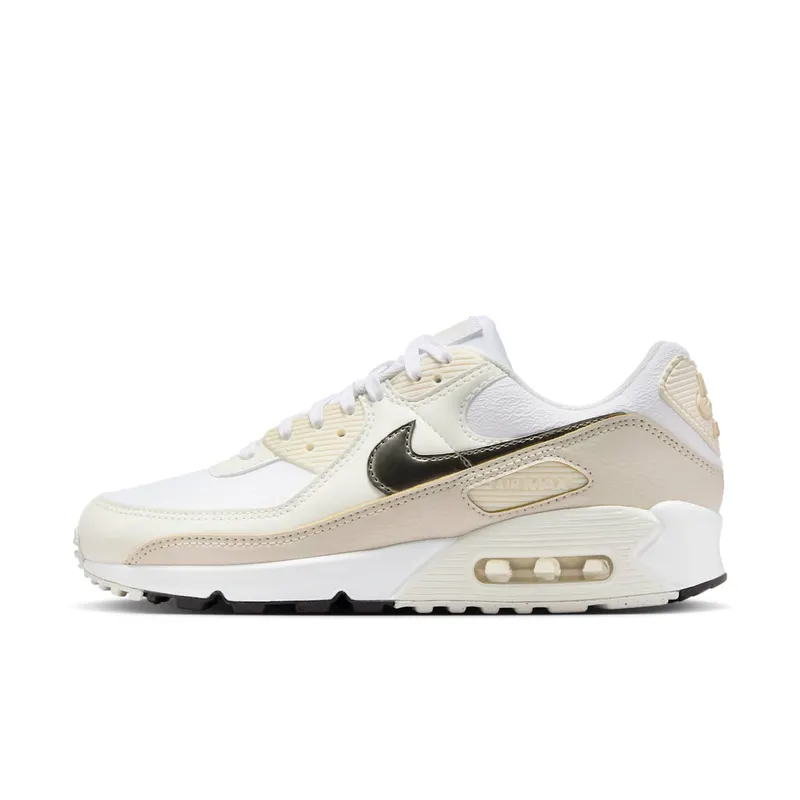 Nike Air Max 90 White Flat Pewter “White / Light Oak Brown / Summit White” | HM8128-101