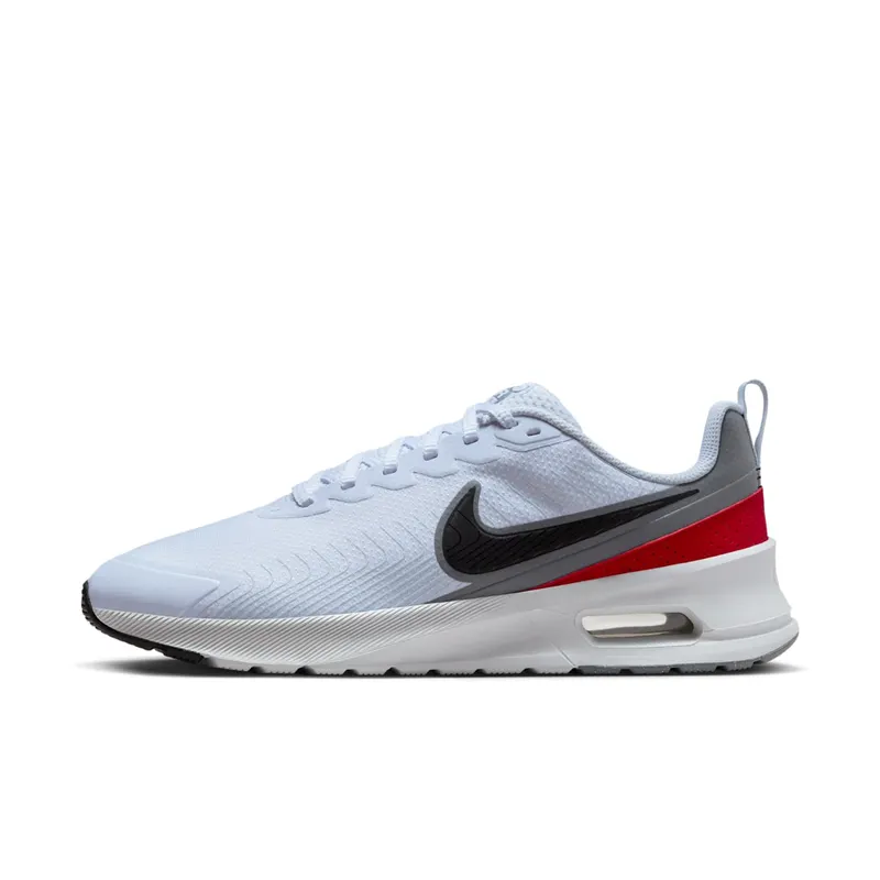 Nike Air Max Nuaxis Football Grey White Gym Red | FD4329-002