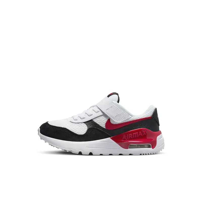 Nike Air Max SYSTM White Black Gym Red “White / Black / White” | DQ0285-117