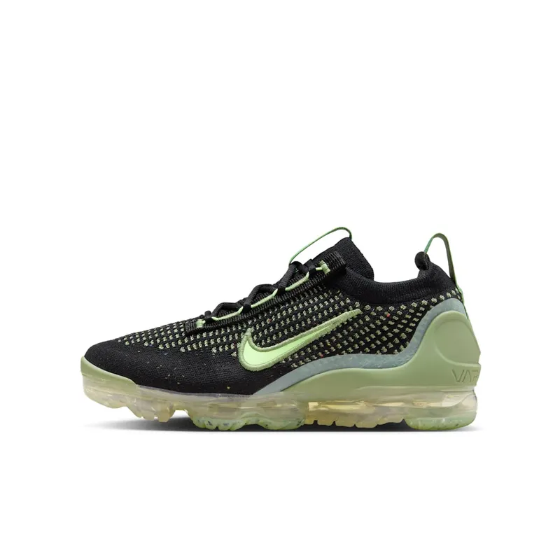 Nike Air VaporMax 2021 Flyknit GS “Black Vintage Green” | DB1550-010