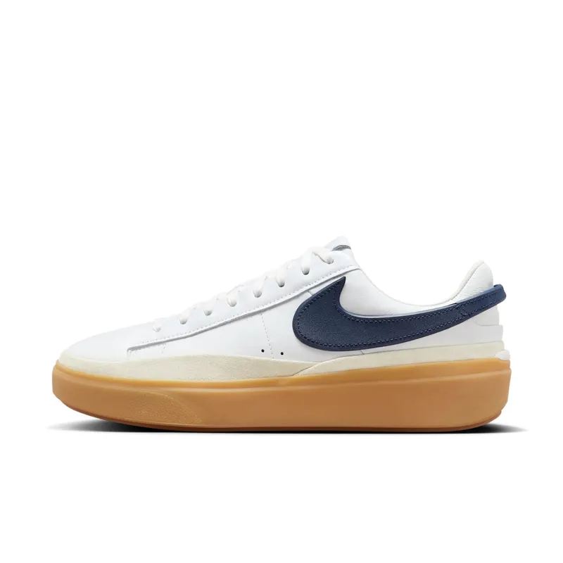 Nike Blazer Phantom Low White Summit White Gum Yellow Midnight Navy | HF3119-102