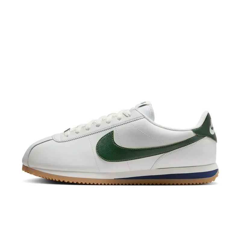 Nike Cortez Leather Summit White Fir Midnight Navy “Summit White / Midnight Navy / Metallic Silver” | DM4044-113