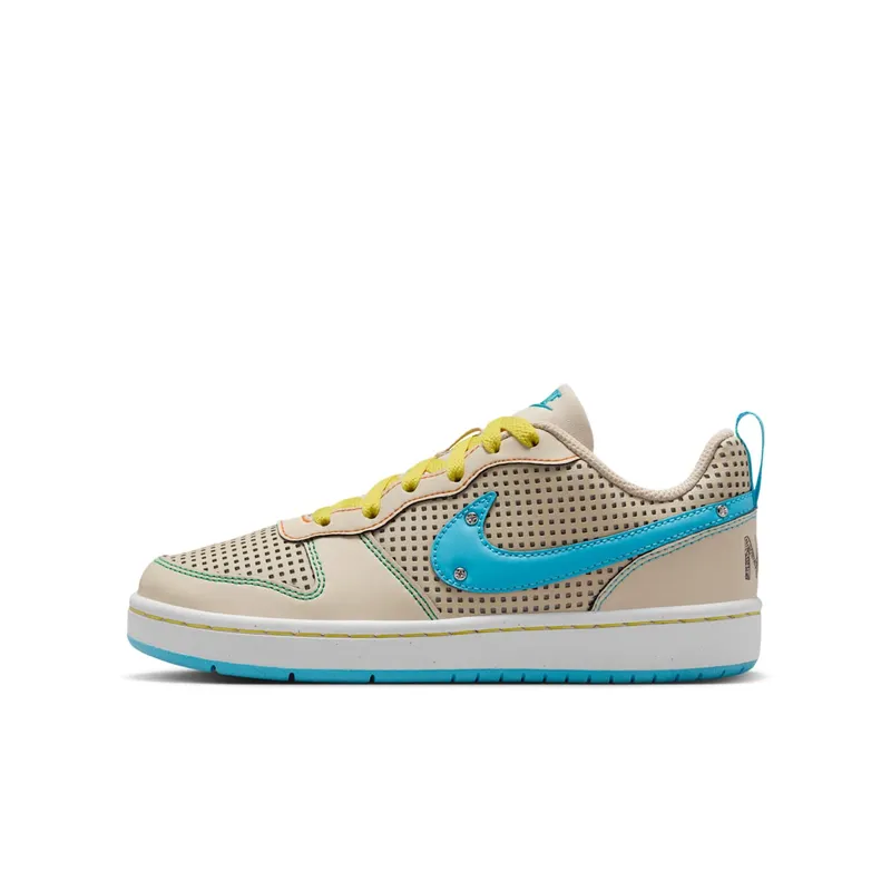 Nike Court Borough Low Recraft Sanddrift Phantom Opti Yellow Baltic Blue | IB7726-126