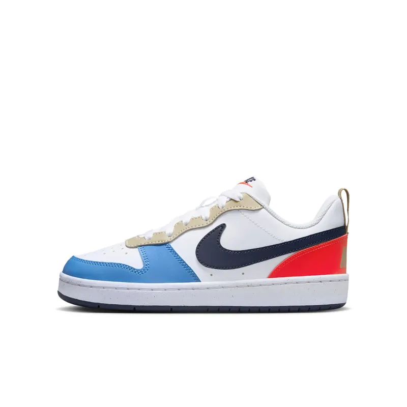 Nike Court Borough Low Recraft White Light Crimson Blue Beyond Thunder Blue | DV5456-124