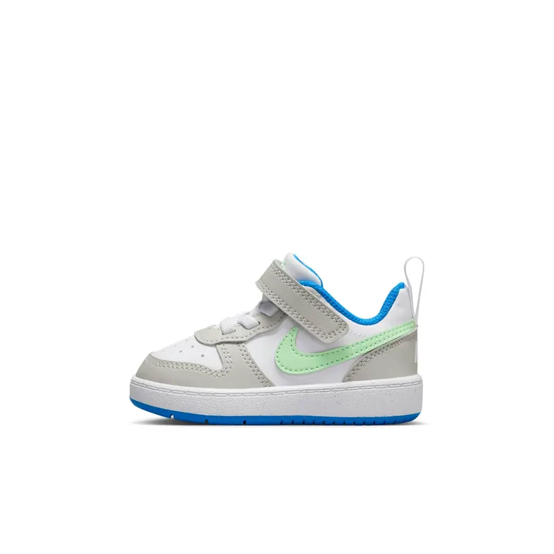 Nike Court Borough Low Recraft Light Iron Ore White Photo Blue Vapor Green | DV5458-005