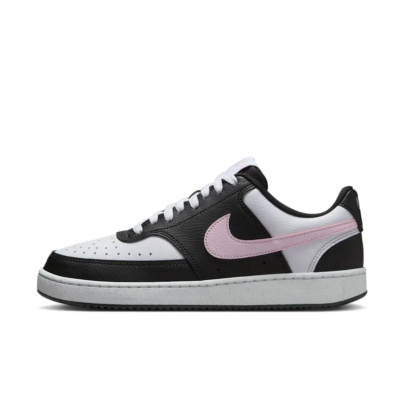 Nike Court Vision Low Next Nature Black White Pink Foam | DH3158-008