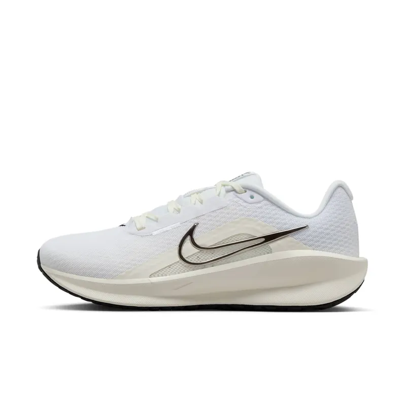 Nike Downshifter 13 White Black Sail Metallic Silver | FD6476-100