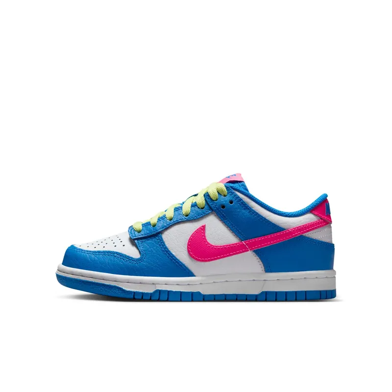 Nike Dunk Low Photo Blue White Light Lemon Twist Hyper Pink | IB7747-406