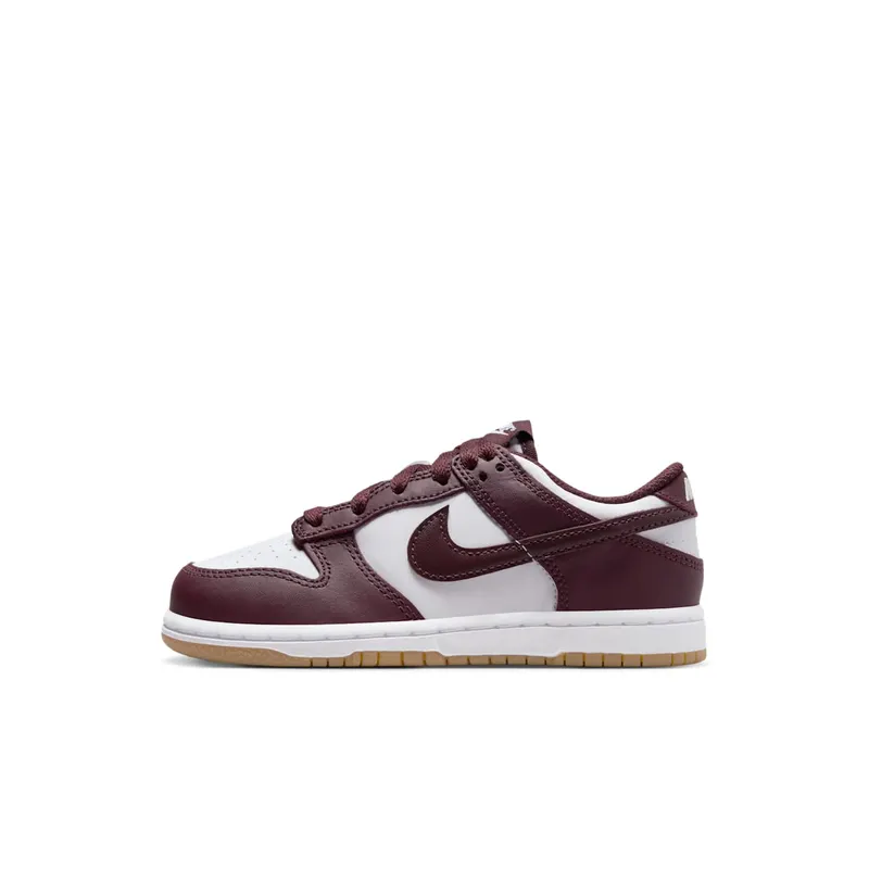 Nike Dunk Low Burgundy Crush Gum “White / Burgundy Crush / Gum Light Brown” | HJ9283-100